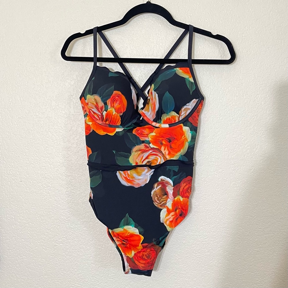 Everyday Sunday • Dark Roses One Piece Swimsuit